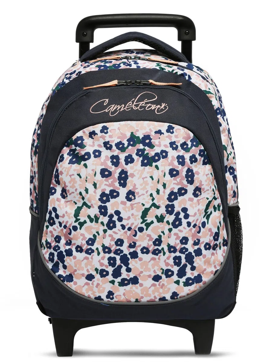 Cameleon Sac à dos scolaire à roulettes Bleu enfant Ligne Actual Intérieur 2 compartiments. Idéal pour l'école primaire : Du CP au CE2. Pour fille et garçon