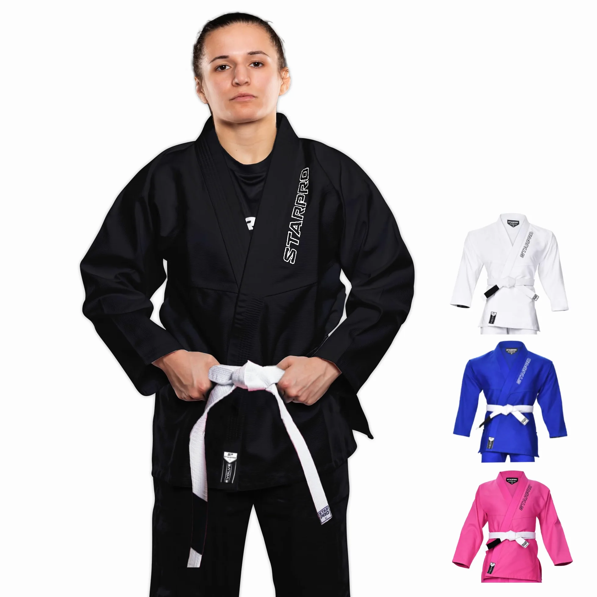 Starpro Evolve Premium Jiu Jitsu pré-retraité, BJJ Gi - Différentes tailles et couleurs Jujitsu Gi, Gi BJJ léger, Jiu Jitsu Gi, Juijitsu Gi, Gi BJJ, BJJ Gi Men