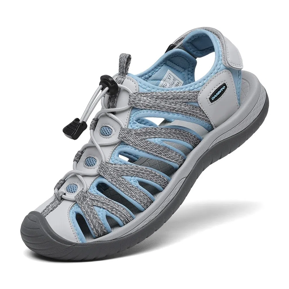 Dannto Sandales Femme Randonnée Sport d'été Plage pour la Marche
