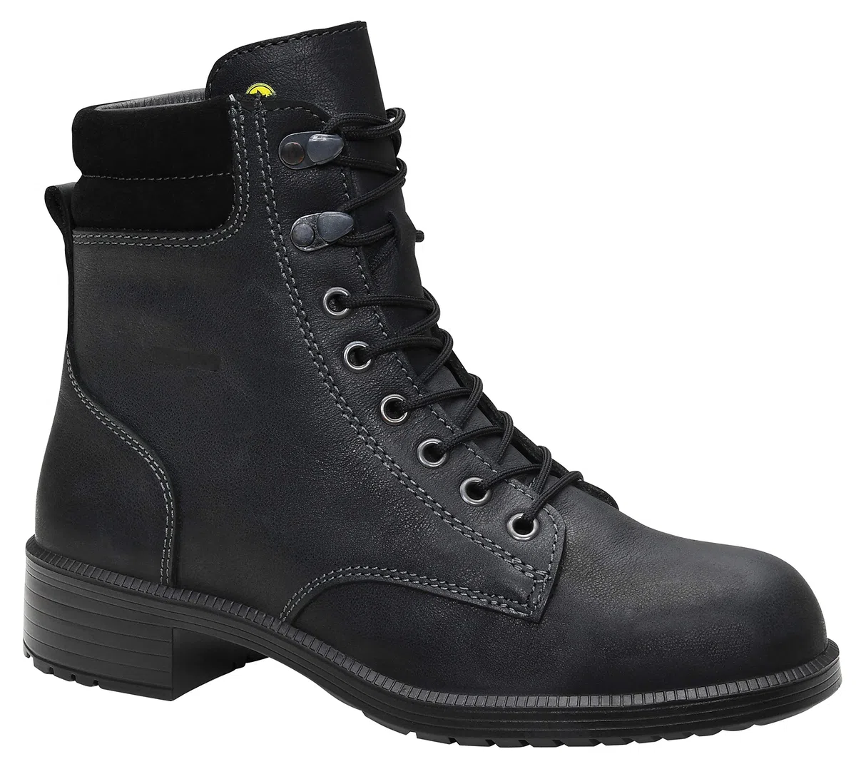 ELTEN Sicherheitsschuhe Nikola Black Mid ESD S2, Damen, Business, Elegant, Schwarz, Stahlkappe