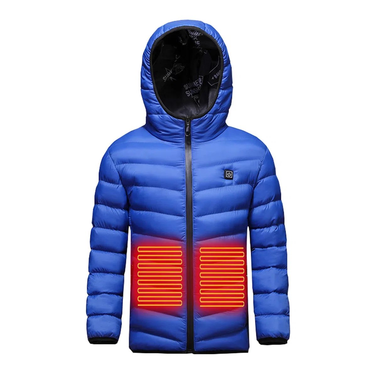 Veste Chauffant Electrique Enfant-avec Batterie Garçons Filles Manteau Doudoune Chauffante Lavable Léger avec Plusieurs Zones de Chauffage pour Thanksgiving Noël Manteau Doudoune Chauffant Enfant
