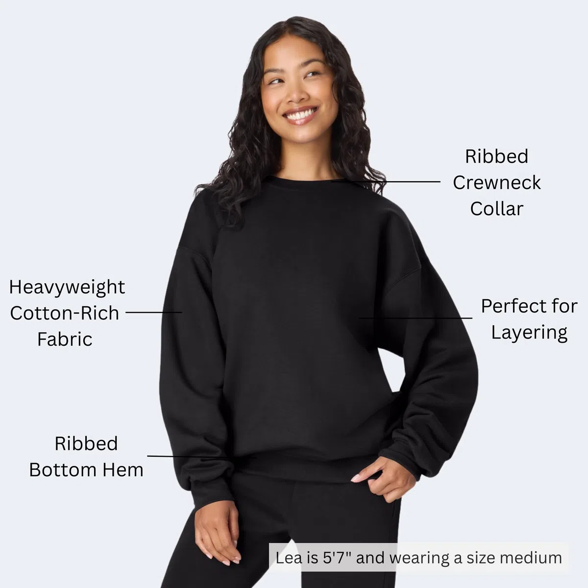 Hanes Sweatshirt, Heavyweight Fleece Sweatshirt, Crewneck Pullover for Men Maillot de survêtement Homme