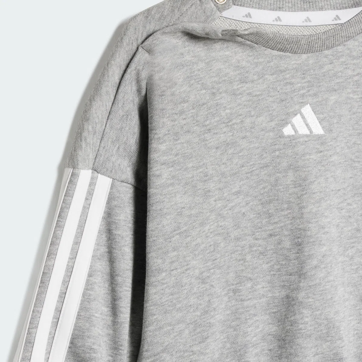 adidas Mixte bébé Essentials Jogger Track Suit, Medium Grey Heather/White, 6-9 Months