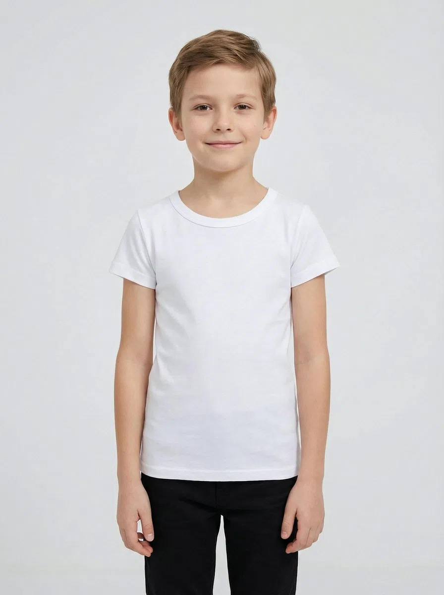 TupTam Maillot de Corps Enfant Lot de 5 Débardeurs Garçon Manches Courtes 100% Coton