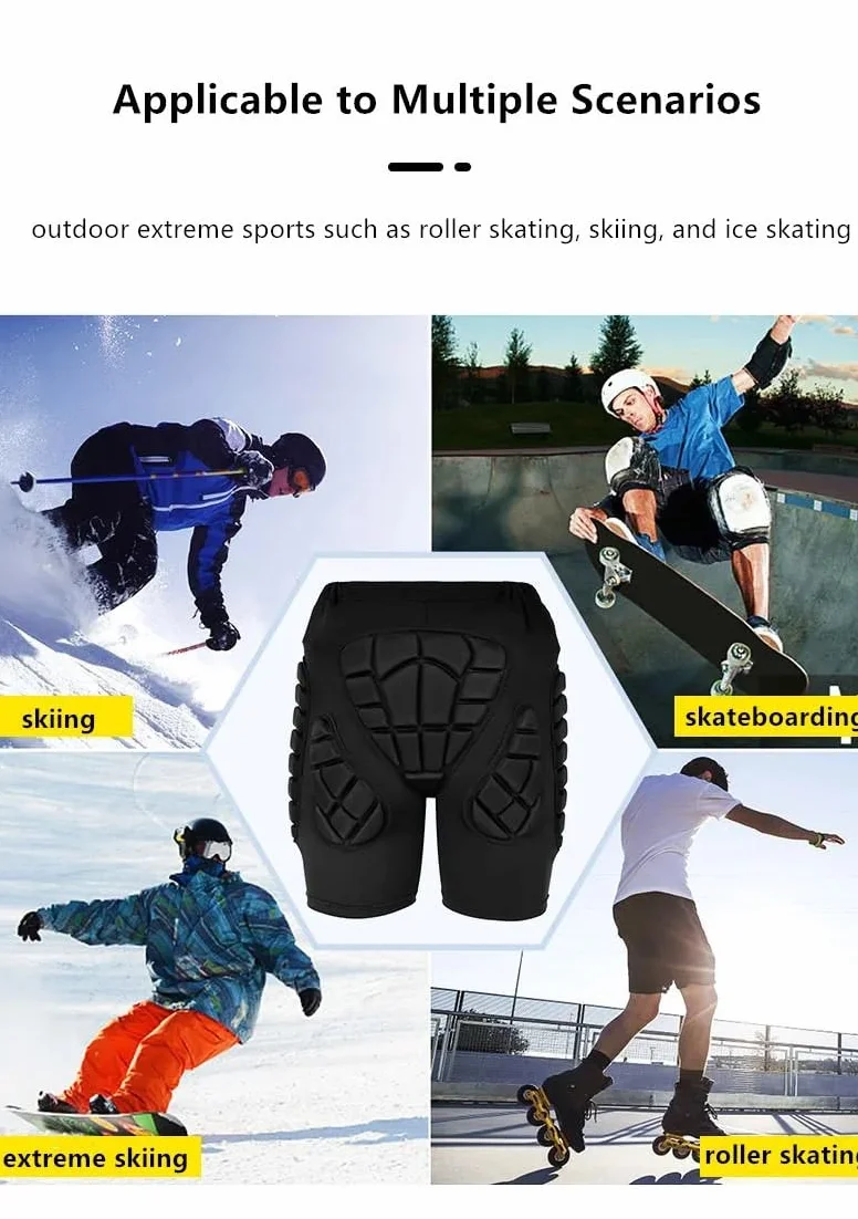 Short de Gardien de But avec Protection Hanche et Cuisse – Short Football Pro pour Hommes & Jeunes | Tissu Respirant Élastique | Ceinture Élastique | Lavable en Machine