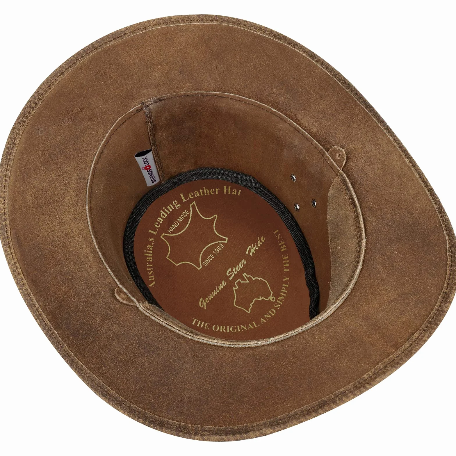 Pamposh Cowboy Chapeau pour Hommes & Femmes-Prime Cuir Australien Chapeau-Léger Mainfait Occidental Hat-Modifiable Large Bord Cowgirl Hat