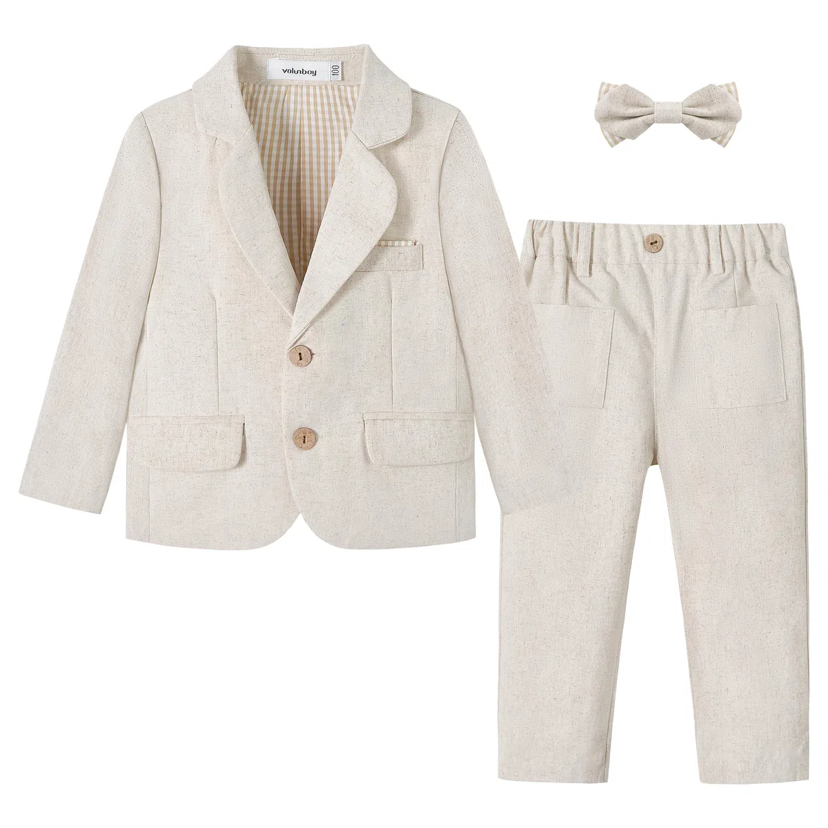Volunboy Costume Bébé Garçon 2 Pièces Ensemble de Cérémonie Blazer et Pantalon pour Mariage et Fête