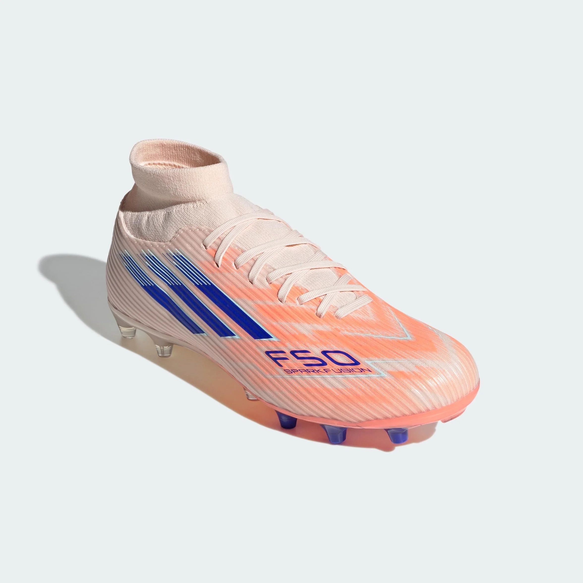 adidas Chaussures de Football Sparkfusion Elite F50 pour Femme - Sol Fixe/Gazon Artificiel, Orange, 40 EU
