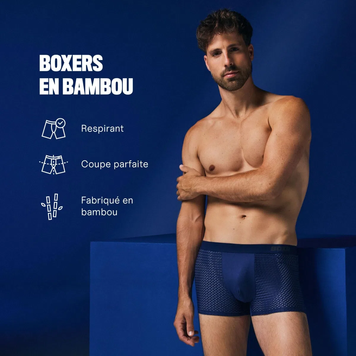 BOXR Underwear Boxers en Bambou - Lot de 4 - Doux comme de la Soie et Respirants (S-3XL)