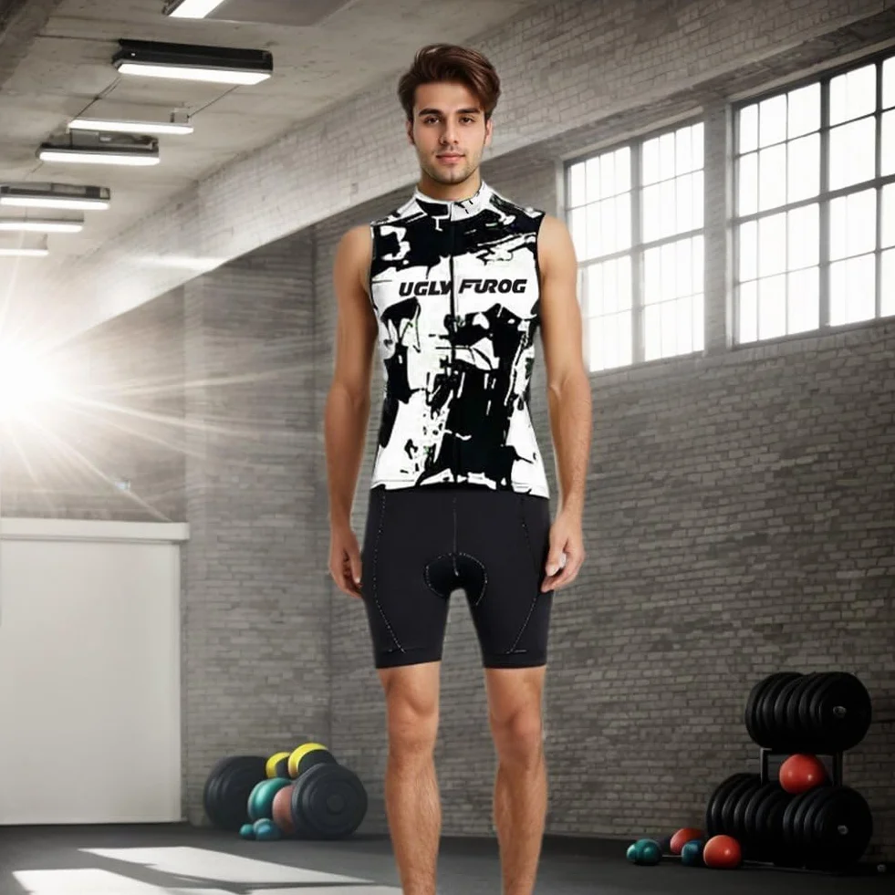 UGLY FROG Vêtements de vélo Cyclisme Mens Maillots à Manches Courtes MTB T-Shirt Respirant séchage Rapide