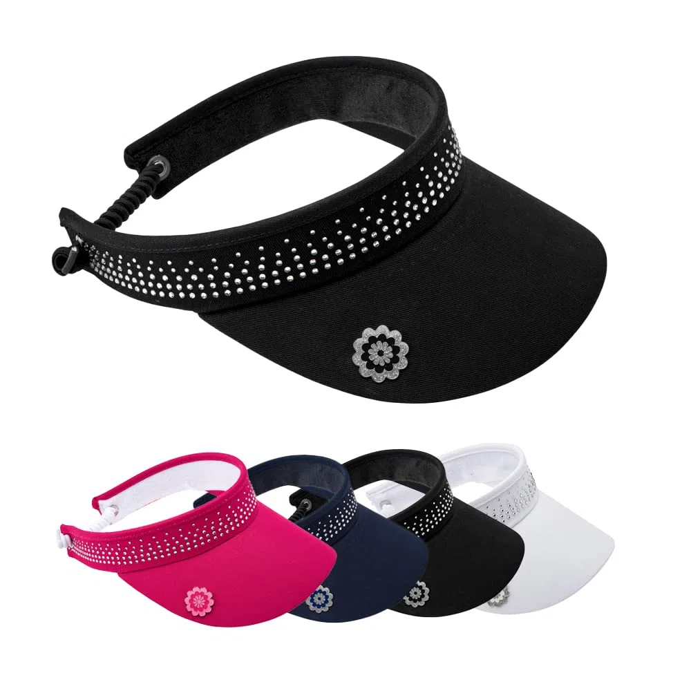 Surprizeshop Womens Golf Embellished Crystal Visor - Visière - Femme