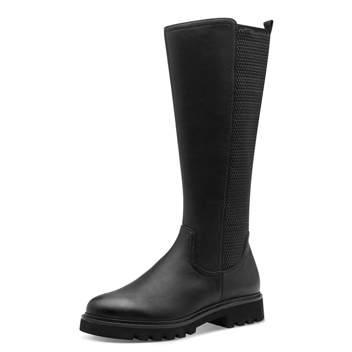 Jana bottes hautes femme sans talon hauteur genou plateformes largeur H large