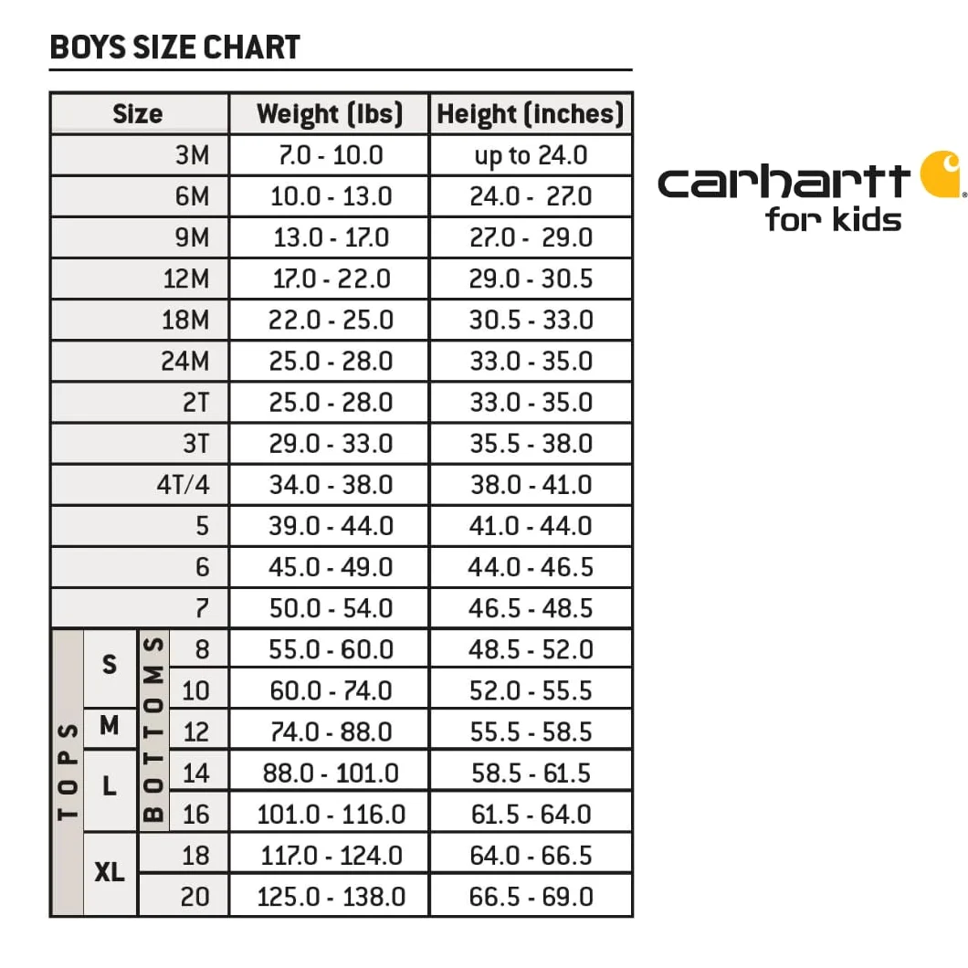 Carhartt Salopette en toile pour bébé garçon Marron Taille nouveau-né