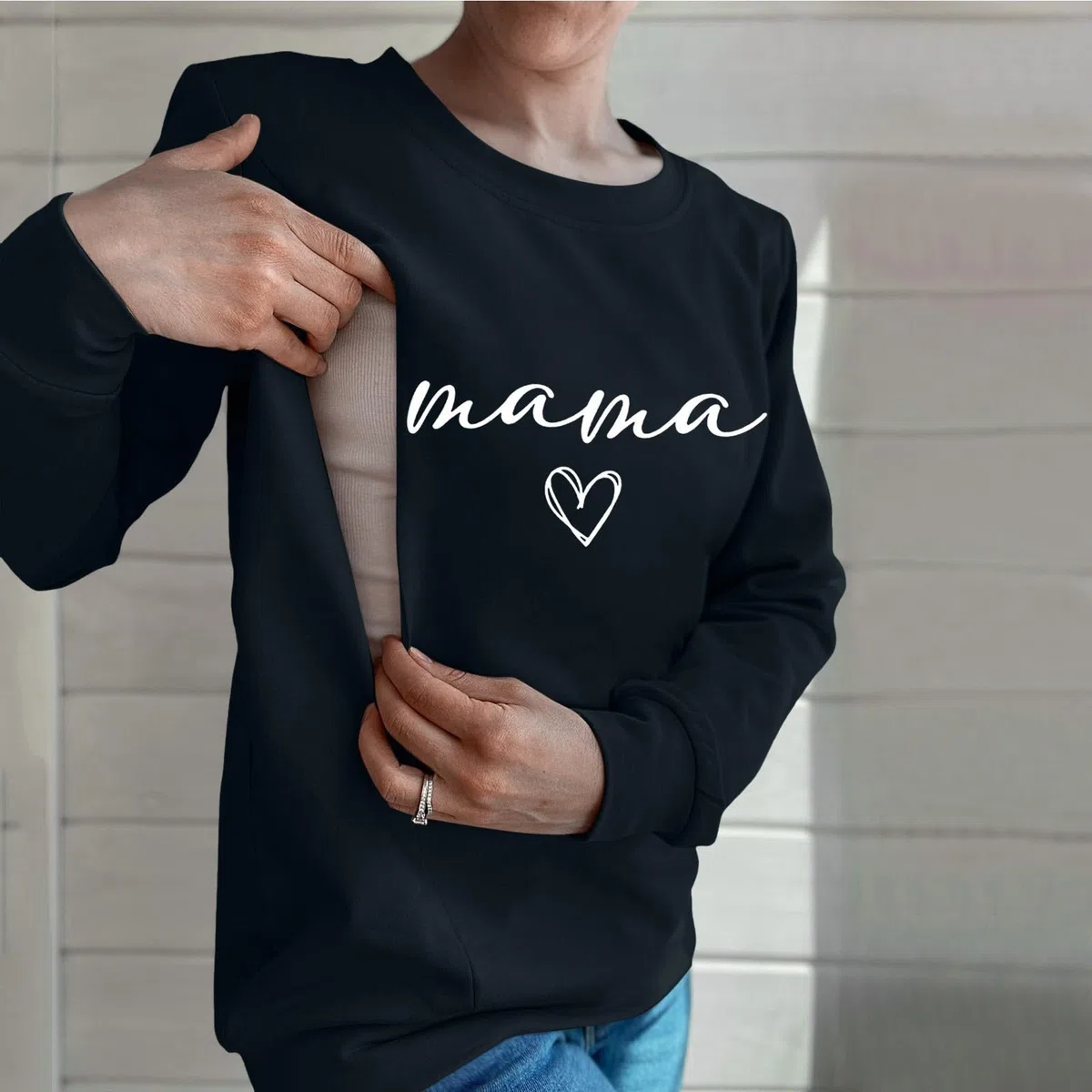 Générique Sweat-Shirt d'allaitement décontracté pour Femmes, Confortable, avec Fermeture éclair, Hauts Pull d'allaitement, Pull de Maman
