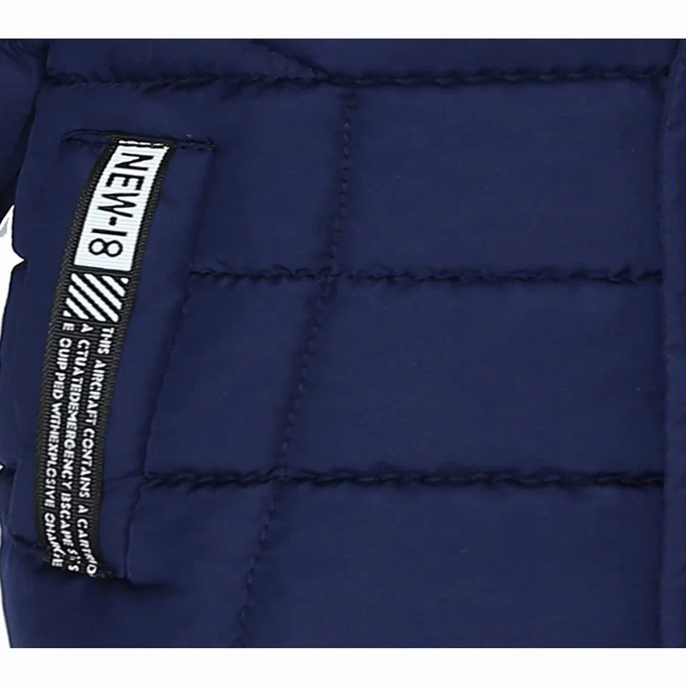 Blouson Manteau Fourrure Chaud Enfant Garçon Bébé Ski Vêtement Doudoune à Capuche Veste à Manches Longues Chaud 1-5 Ans