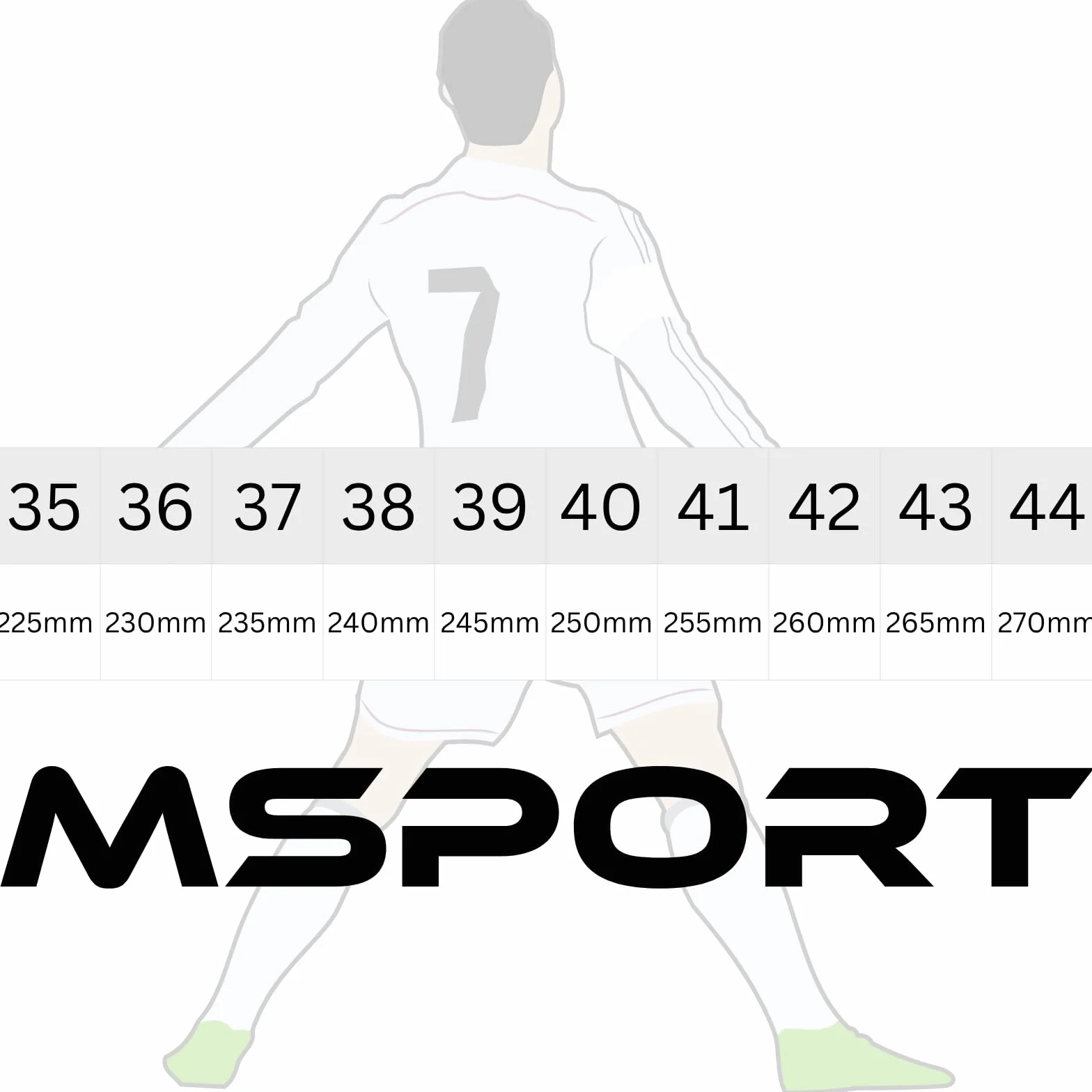 Msport Chaussures de Football Enfants/Adolescents à Crampons – Antidérapantes, Légères et Confortables – Idéales pour Gazon Naturel et Synthétique