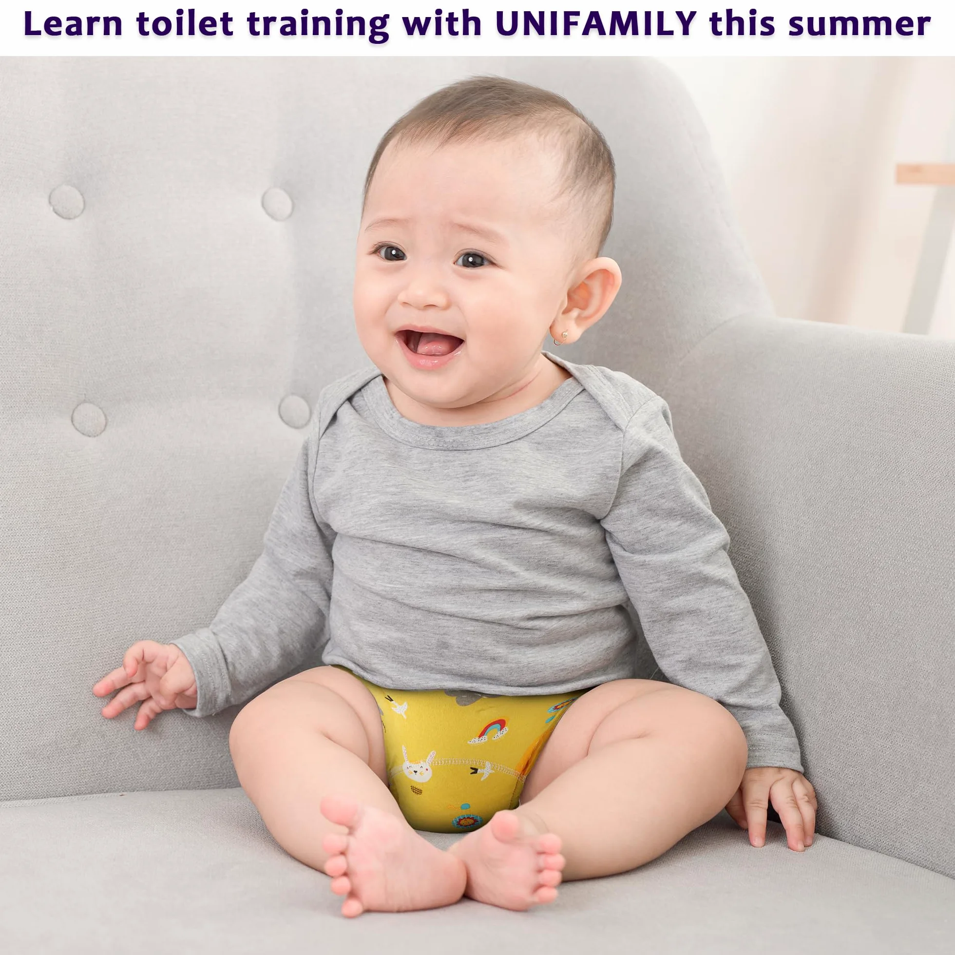 UNIFAMILY Lot de 8 Culotte Apprentissage Propreté Fille bébé Culotte d Apprentissage Enfant Fille de 2-6 Ans