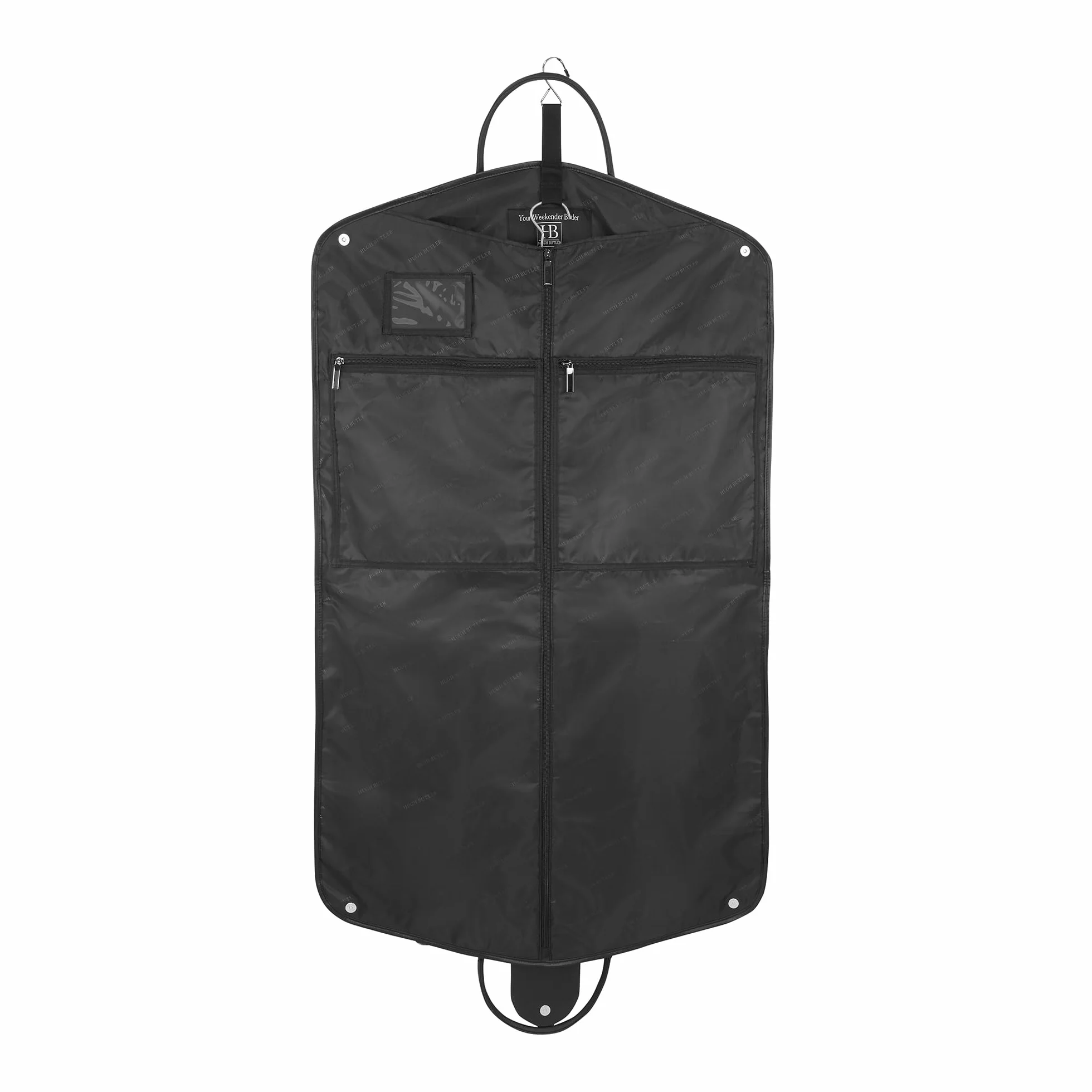Housse de Costume (Léger) 40" - Élégante pour 1-2 Costumes avec Sangle d’Épaule - Housse À Vêtements pour Hommes et Femmes - Pliable - Vêtements sans Faux Plis. Niles Noir