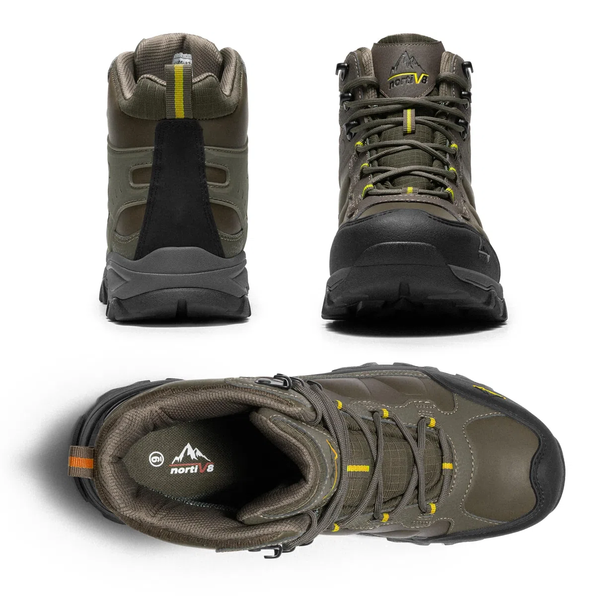NORTIV 8 Chaussures de Randonnée Hommes Bottes Antidérapante