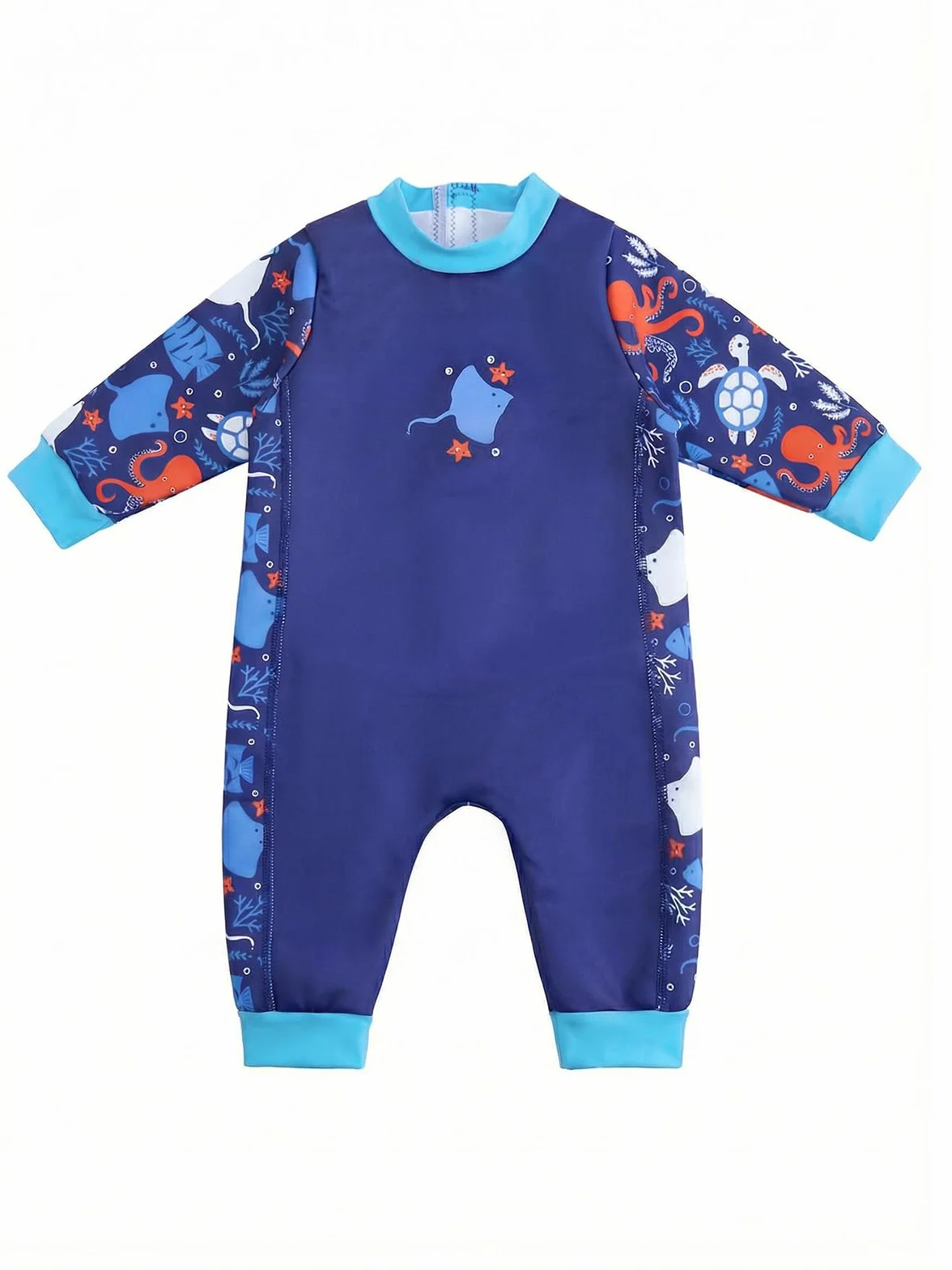 Combinaison néoprène bébé UPF 50+ maillot bain thermique 0-24 mois doublure polaire une pièce piscine natation