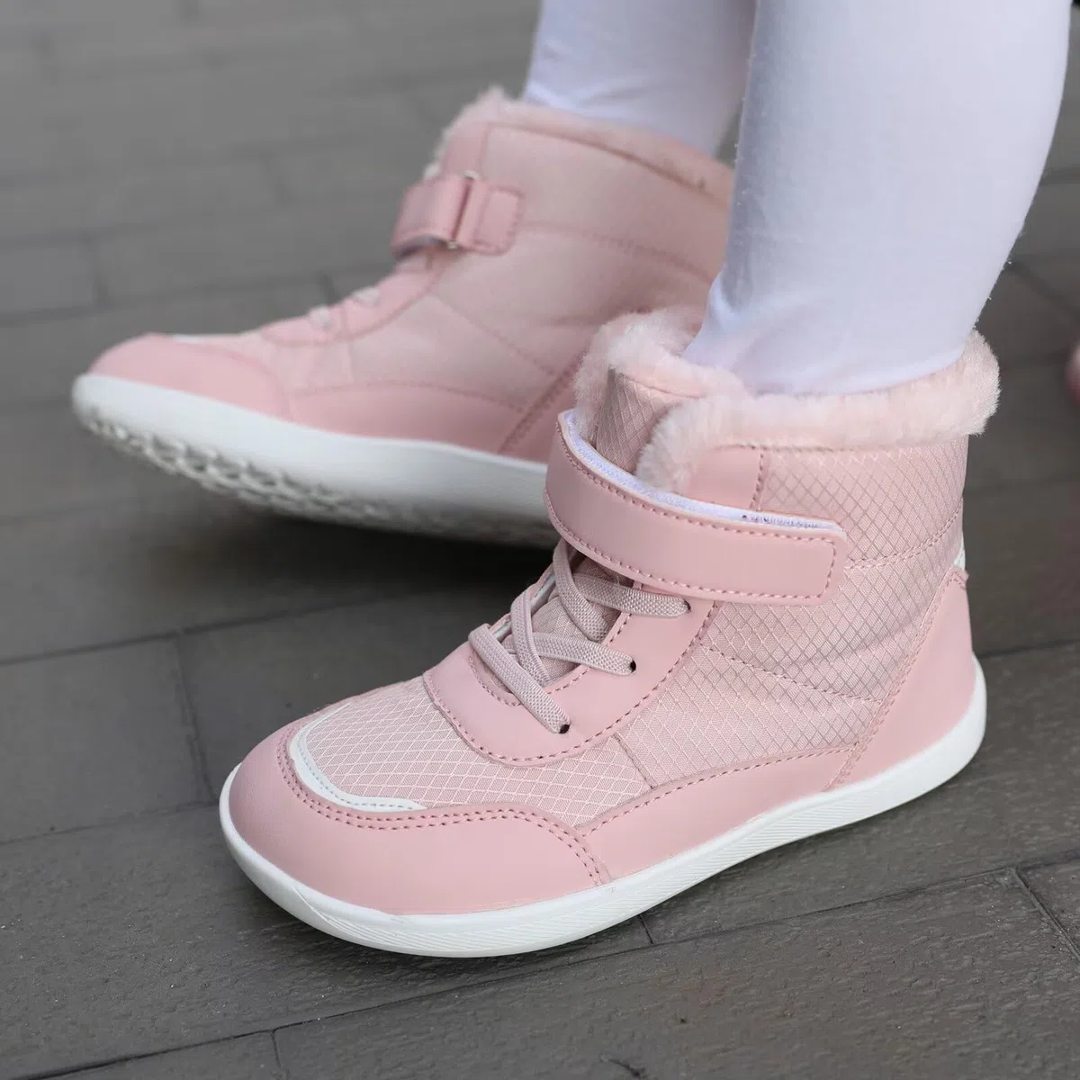 Chaussure de Randonnée Enfant Fourrees Bottes d'hiver Imperméable Antidérapante pour Garçon et Fille