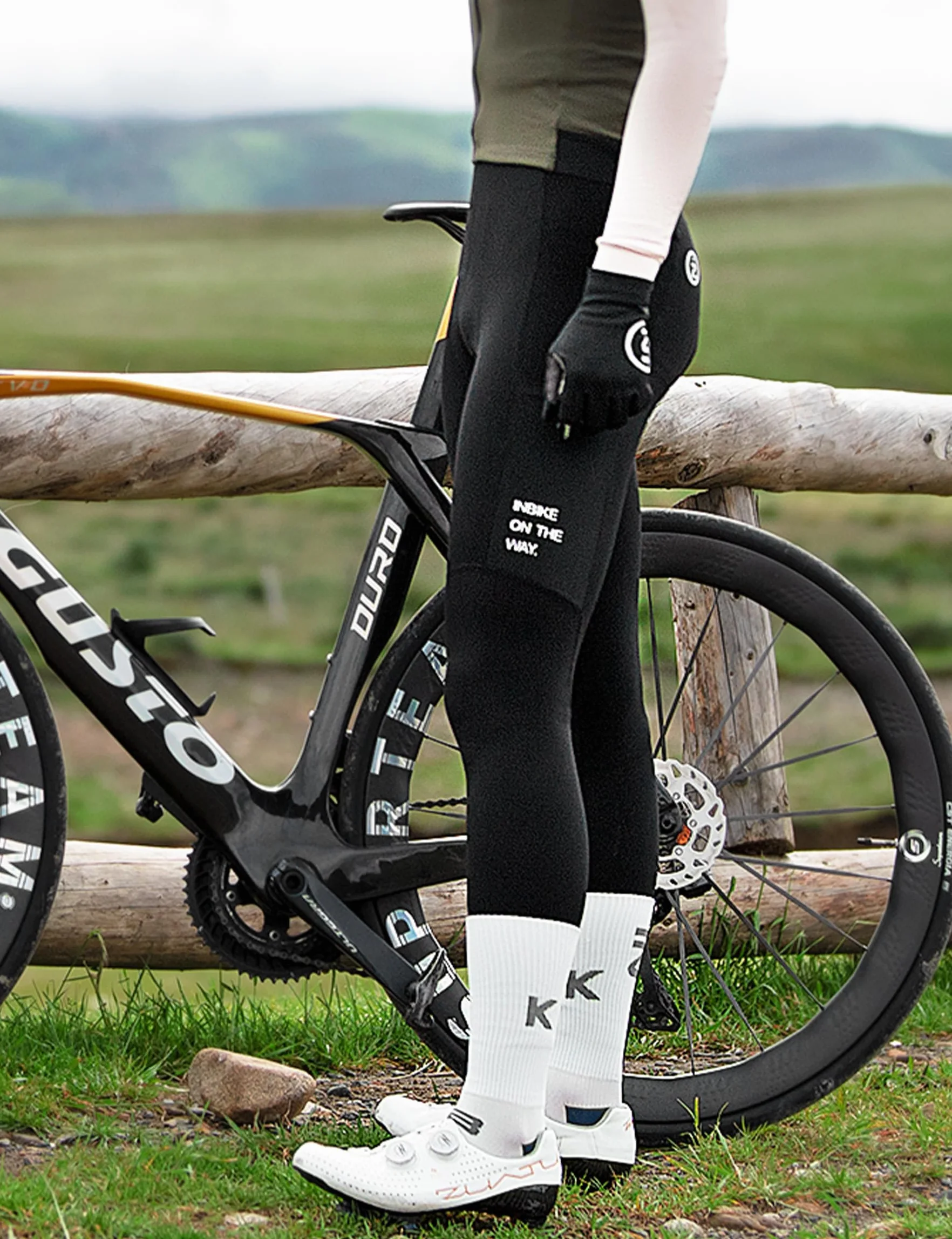 INBIKE Pantalon de Cyclisme Homme Largos Hiver Pantalon de Vélo Thermique Cuissard Long Cycliste Coupe