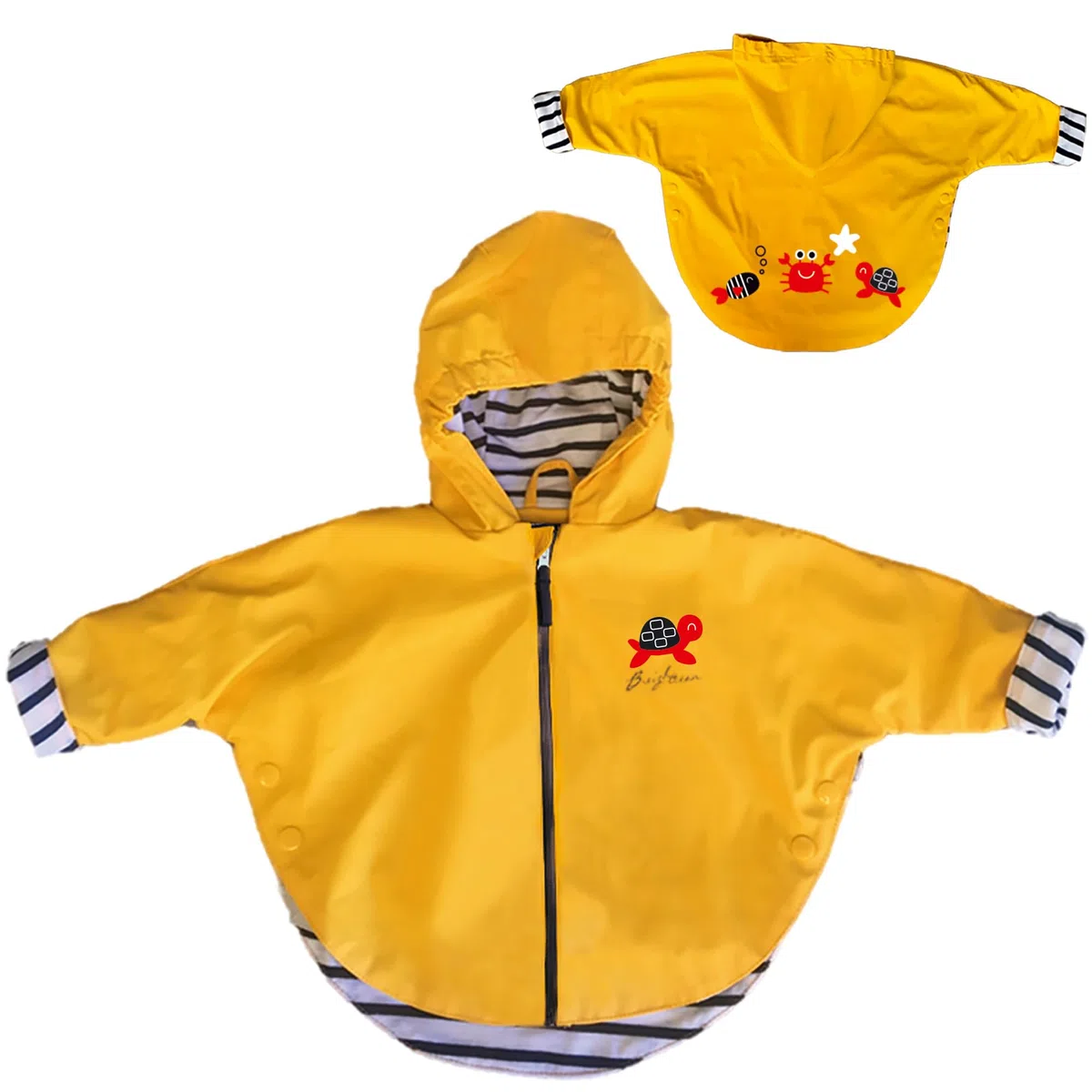 Breizh Ocean Ciré imperméable bébé avec Capuche TUDY 6-24 Mois