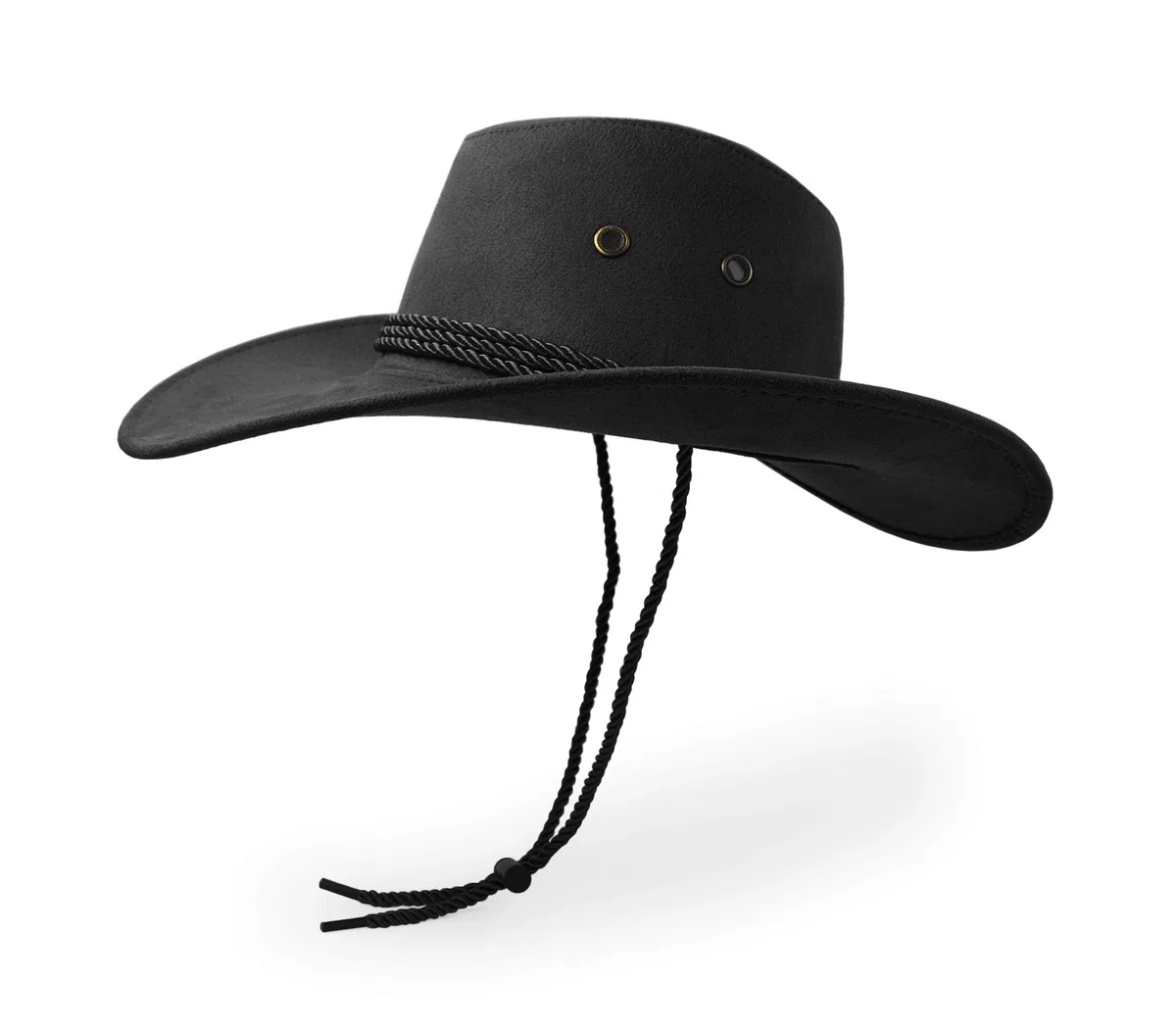 UltraKey Chapeau de Cow-Boy, Chapeau de Soleil Faux Feutre en Daim Bonnet de Voyage Ouest Chapeau Extérieur Protection du Soleil